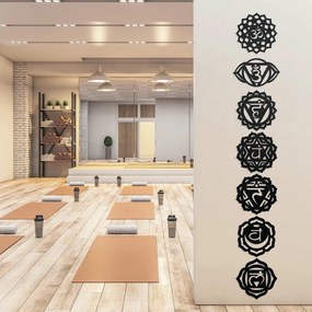 DUBLEZ | Drevené 3D symboly na stenu - Čakry