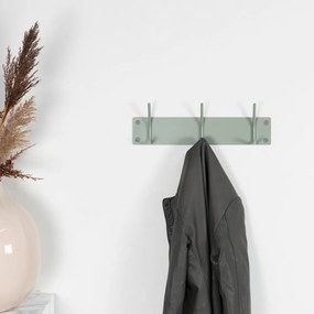 Zeleno-sivý kovový nástenný vešiak Fusion – Spinder Design