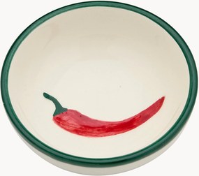 Ručne maľovaná keramická miska na občerstvenie Peperoncino