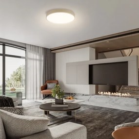 Brilagi - Stmievateľné LED svietidlo POOL SMART LED/48W/230V priemer 40 cm Wi-Fi Tuya béžové s diaľkovým ovládaním