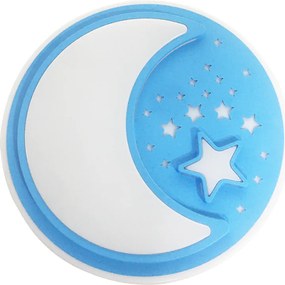 Detské stropné LED svietidlo Note, 1x LED 45w, 3000-6000k, bl, s ovládačom