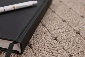 Condor Carpets 120x120 cm Kusový koberec Udinese béžový new štvorec, béžová, chodba / predsieň