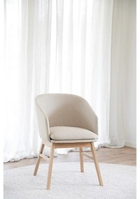 Béžové čalúnené jedálenské kreslá v súprave 2 ks Windham – Rowico