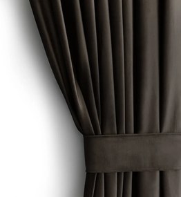 Hnedý zamatový dimout záves 140x270 cm – Restilo