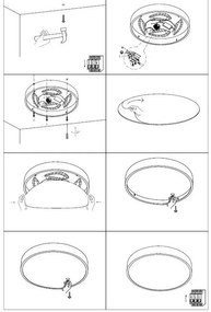 TOP LIGHT Svetlo nástenné-stropné Metal H 40B, Biela