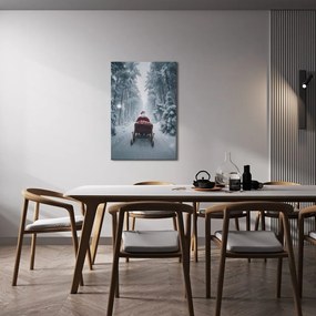 Vianočný obraz rozprávkový santa v lese