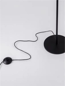 LED čierna stojaca lampa Logos