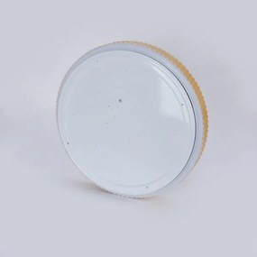 Brilagi-LED Stmievateľné stropné svietidlo CORVO LED/72W/230V 3000-6000K s drevodekorom pr.50 cm + diaľkové ovládanie