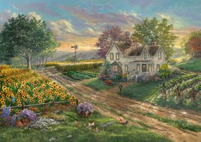 Schmidt Puzzle THOMAS KINKADE Slnečnicové pole 1000 dielikov