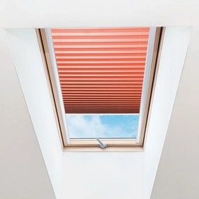 FOA Plisé roleta na strešné okná, Priesvitná, Korálová, P 014 , 100 x 50 cm