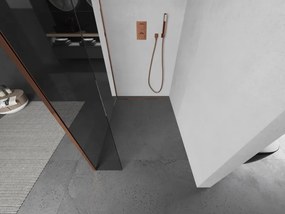 Mexen Kioto, sprchový kút typ Walk-in 90 x 30 cm, 8mm číre sklo, profil ružové zlato, 800-090-212-60-00-030