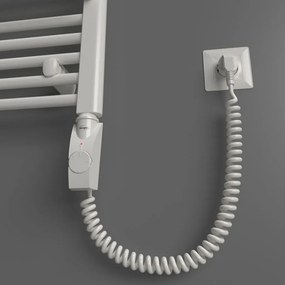 BPS-koupelny Elektrický kúpeľňový radiátor Bodam E AB-E 6250-01, pripojenie typ 01, 50x74 cm, biela RAL 9016