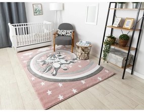 Detský kusový koberec Pony ružový 140x190cm