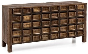 furniture-nabytek.cz - Masívny príborník Madurai z recyklovaného dreva, neupravený, hnedý – 150×40×75 cm