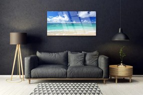 Skleneny obraz More pláž príroda 140x70 cm