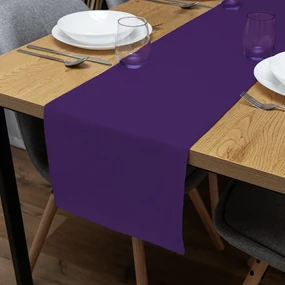 Biante Dekoračný behúň na stôl Rongo RG-082 Tmavo fialový 45x160 cm