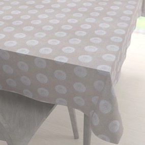 Biante Dekoračný obdĺžnikový obrus Leona LN-133 Biele klbká na režnom 130x220 cm