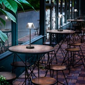 Ideal Lux - LED stmievateľná dotyková lampa LOLITA LED/2,8W/5V IP54 čierna