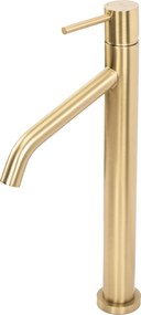 Rea Level, vysoká umývadlová batéria h-345, zlatá matná, REA-B6217