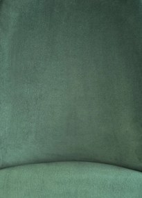 Jedálenská stolička NETIS - oceľ, látka, zelená