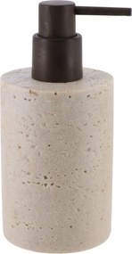 Dávkovač mydla Glavan, béžová/s drevenými prvkami, 320 ml
