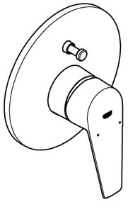 GROHE 29190001 - Vaňová batéria BAUEDGE DN 15 lesklý chróm