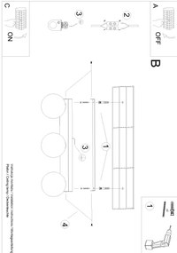Sollux SL.1153 - Stropné svietidlo YOLI 3xG9/12W/230V čierna