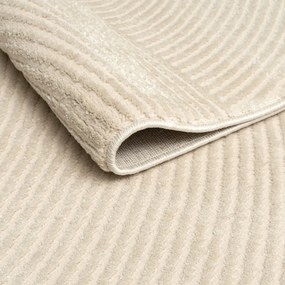 Angel Carpet, Kusový koberec Zafiro 25 Beige, 60x110, béžová, kancelária