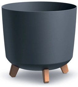 PROSPERPLAST Kvetináč GRACIA TUBUS 29,8 cm antracit Veľkosť: XL
