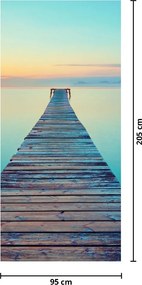 Fototapeta na dvere - Mólo do nekonečna (95x205cm)
