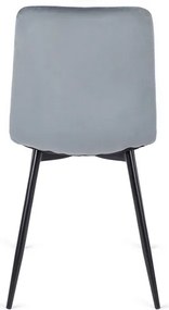 Vintino kreslo BERA Velvet -horčicová farba, nohy sivé - vintino.sk