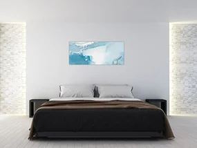 Obraz - Modrý dekor (120x50 cm)