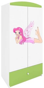 Skriňa Babydreams Zelená – Víla 2