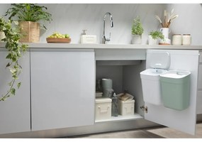 Biely odpadkový kôš na triedený odpad z recyklovaného plastu 10 l Ready To Collect – Curver