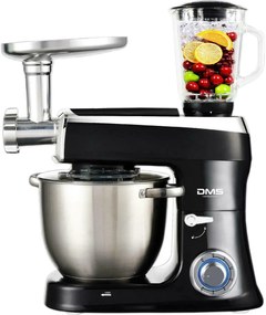 DMS Germany KMFB-2200B kuchyňský robot 3v1 2200 W / kovové převody / 9l / černá