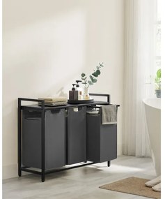 Kôš na bielizeň REX čierna/šedá