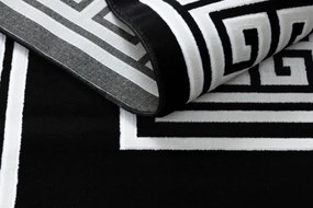 Koberec GLOSS 6776 85 Greek - čierny, slonia kosť