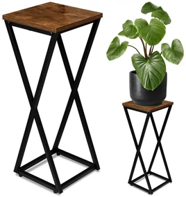 Stojan na kvety KONEL 62 cm hnedý/čierny