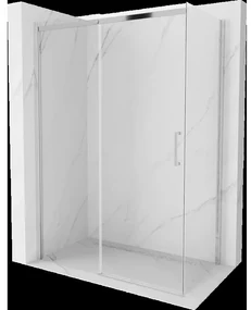 Mexen Omega sprchová kabína, posuvné dvere 160 x 80 cm, transparentnéné, chrómová - 825-160-080-01-00