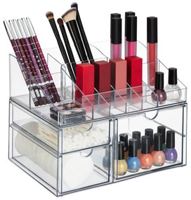 Organizér na make-up so zásuvkami RD47940, transparentný