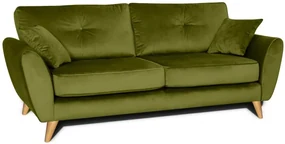 Pohovka ISLA 3P, zelená (velvet - GREEN)