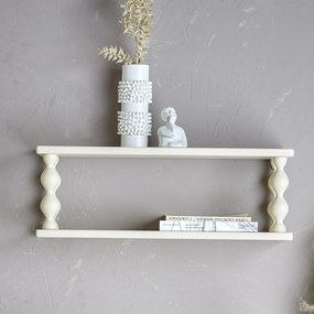 Bloomingville Drevená polička Salino White 60 cm