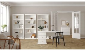 Biela knižnica 96x201 cm Paris – Tvilum