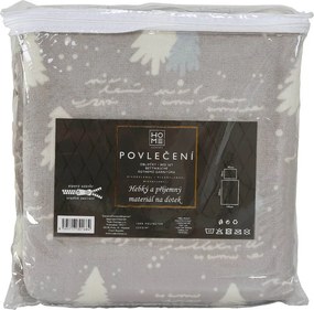 HOME ELEMENTS Mikroflanelové obliečky na jednolôžko, Lesík