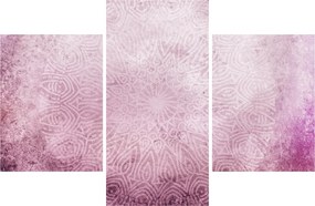 Obraz - Mandala v ružovej stene (90x60 cm)