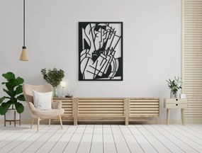 drevko Kubistický obraz na stenu Dirigent Rozmer obrazu: 43,5 x 32,5 cm, Farba dekorácie: Čierna