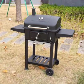 Multifunkčný gril na drevené uhlie BestBerg BBBQ-11B / 54 x 42,5 cm / čierna