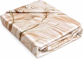 Matex Luxusné bavlnené saténové obliečky 140x200 + 70x90 cm - Prestige "Púdrová elegancia"