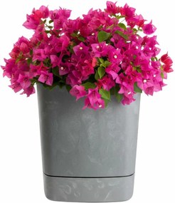 Plastový květináč s podmiskou Cubi 25x25 cm - výber z 5 prevedení