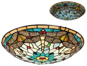 Stropné svietidlo stropnica Tiffany vitráž VÁŽKA SKY Prezent 1714